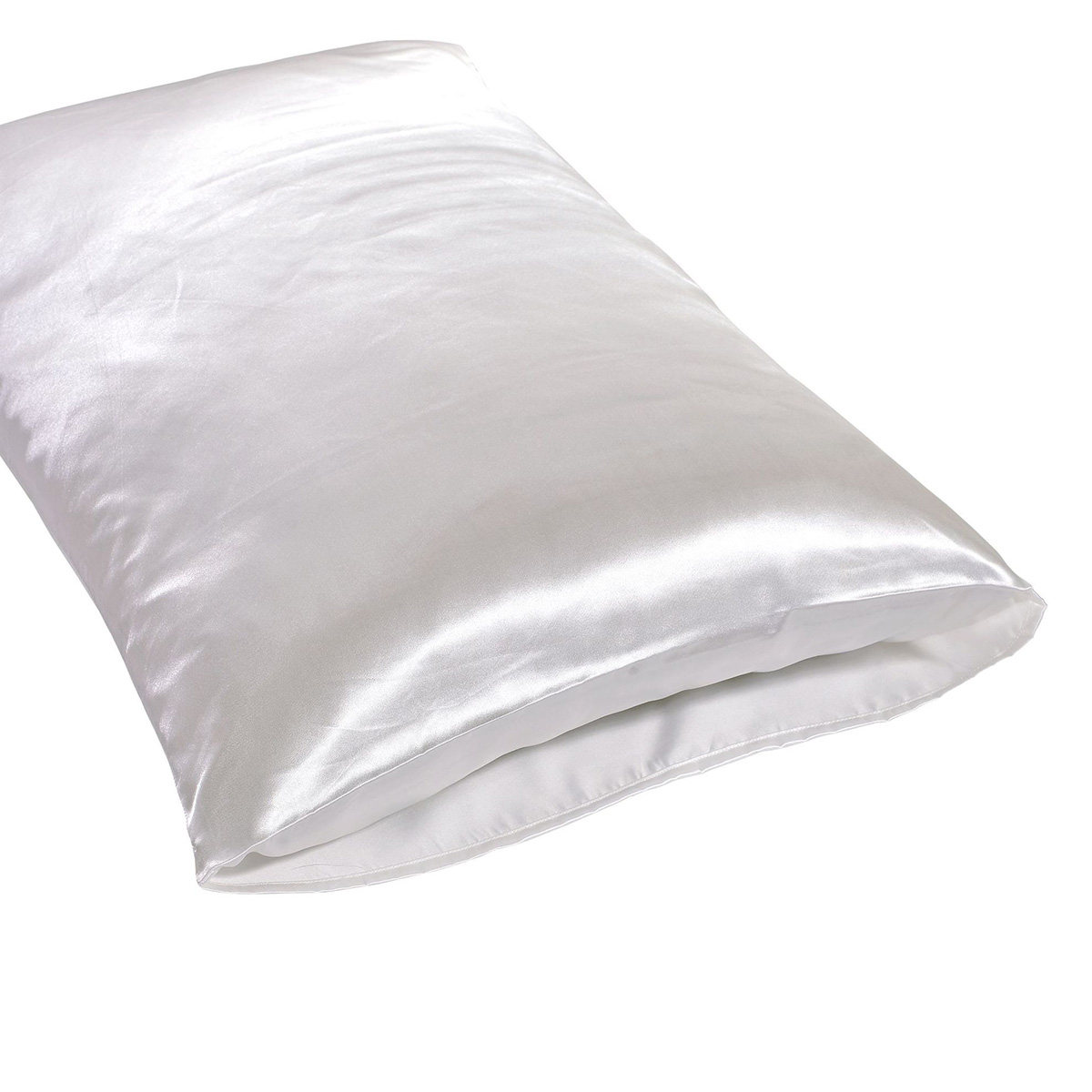 ปลอกหมอนผ้าไหมซาติน 1 คู่ ซักเ - Satin Silk Pillowcase Hair Skin บทวิจารณ์และราคา