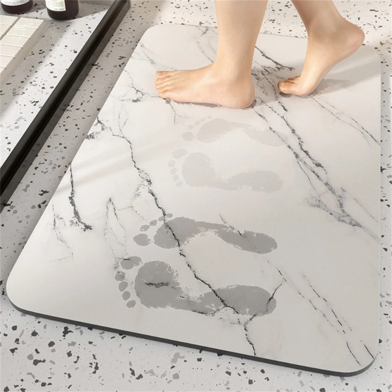 พรมเช็ดเท้าห้องน้ำ 1 ชิ้น ซักไ - Quick Dry Diatomite Bath Mat บทวิจารณ์และราคา