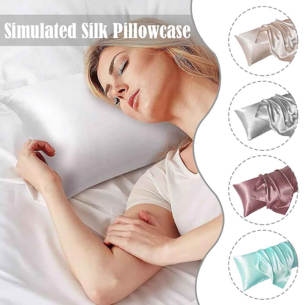 หรูหราซาตินหมอนสําหรับผมผิวผ้า - Satin Silk Pillowcase Hair Skin บทวิจารณ์และราคา