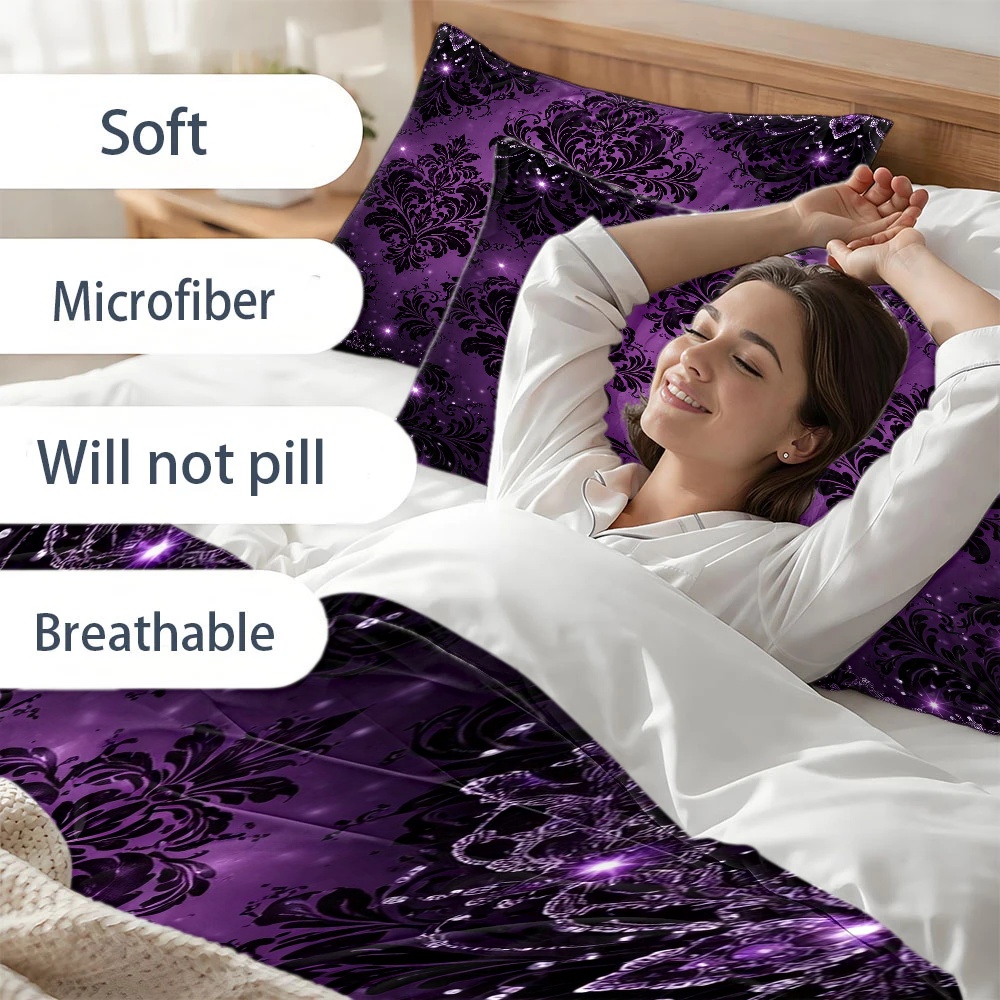 ชุดผ้าปูที่นอนลายดอกไม้หรูหรา  - Duvet Cover Sets With Zipper บทวิจารณ์และราคา