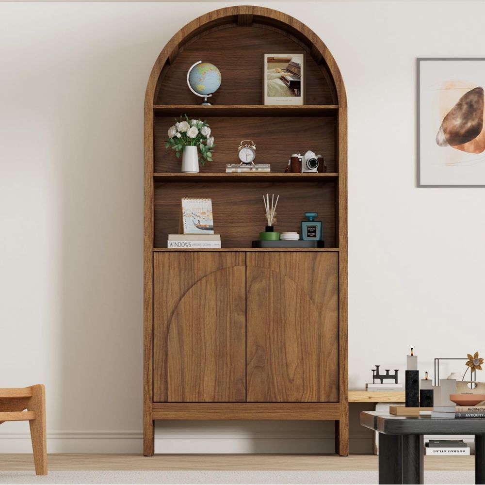 ตู้โชว์ทรงโค้งพร้อมบานประตู, ต - Storage & Organization บทวิจารณ์และราคา