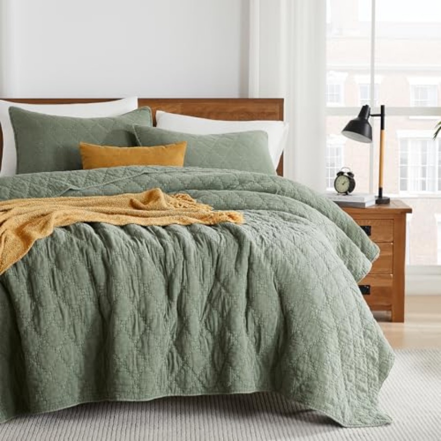 ชุดผ้าห่มขนาดใหญ่ ผ้ามัสลิน ผ้ - Muslin Cotton Bedspread บทวิจารณ์และราคา