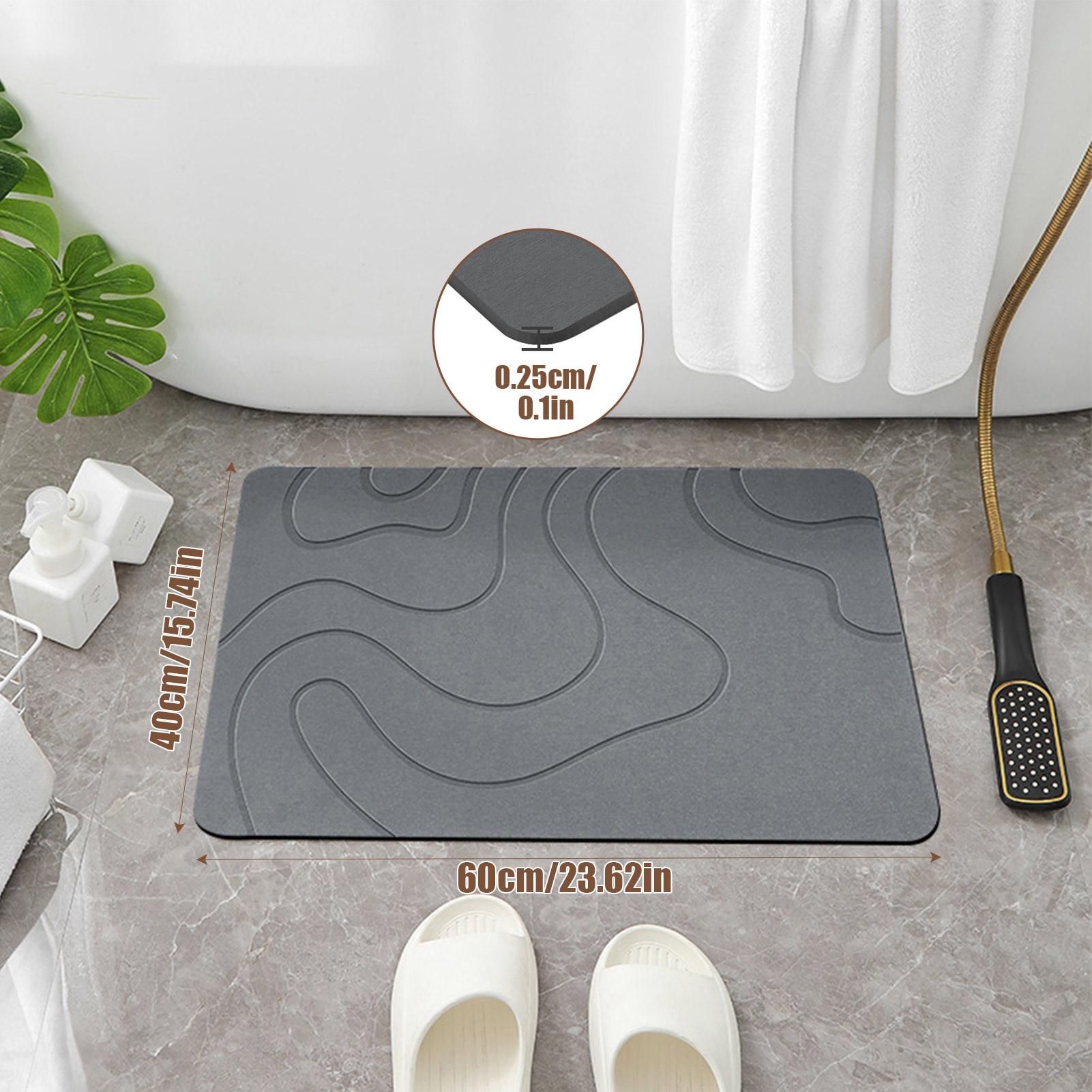 แผ่นรองอาบน้ำหินแห้งเร็ว, แผ่น - Quick Dry Diatomite Bath Mat บทวิจารณ์และราคา