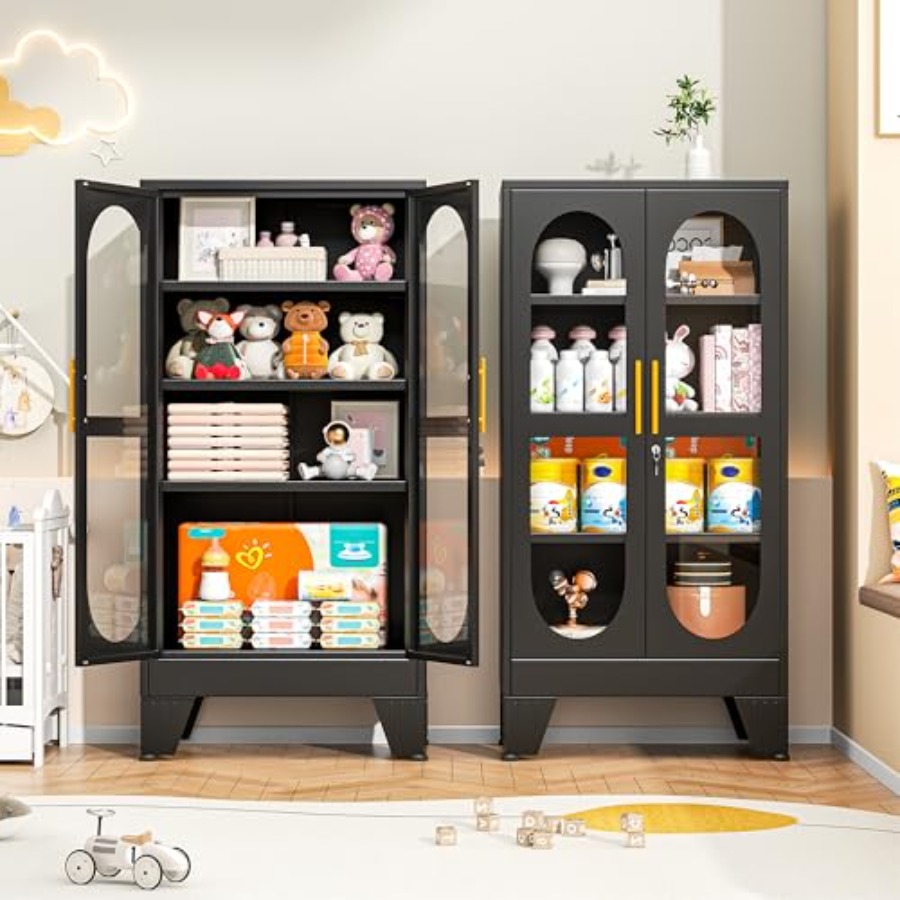 ตู้โชว์แบบล็อคได้ 47 นิ้ว สำหร - Kitchen บทวิจารณ์และราคา