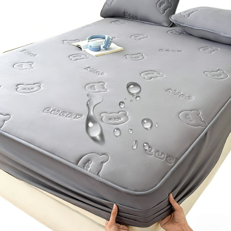 ผ้าปูที่นอนแบบยืดได้ขนาดควีนไซ - Waterproof Mattress Protector Breathable บทวิจารณ์และราคา