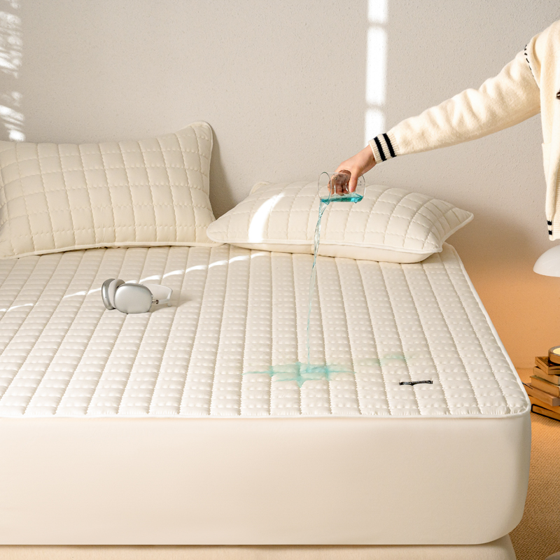 กันน้ําคุณภาพสูงที่นอน-Antimic - Waterproof Mattress Protector Breathable บทวิจารณ์และราคา