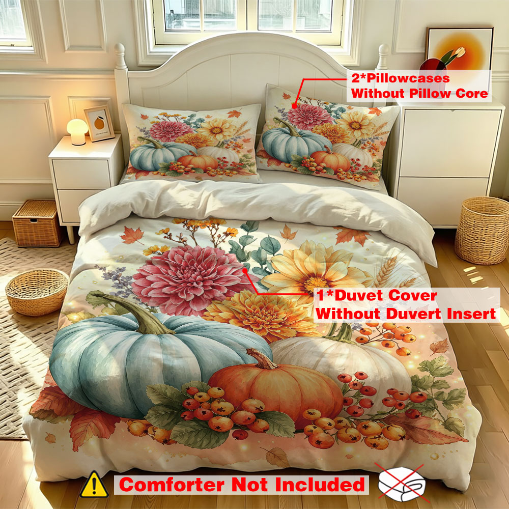 ชุดผ้าปูที่นอนลายดอกทานตะวันสี - Aesthetic Floral Duvet Cover บทวิจารณ์และราคา
