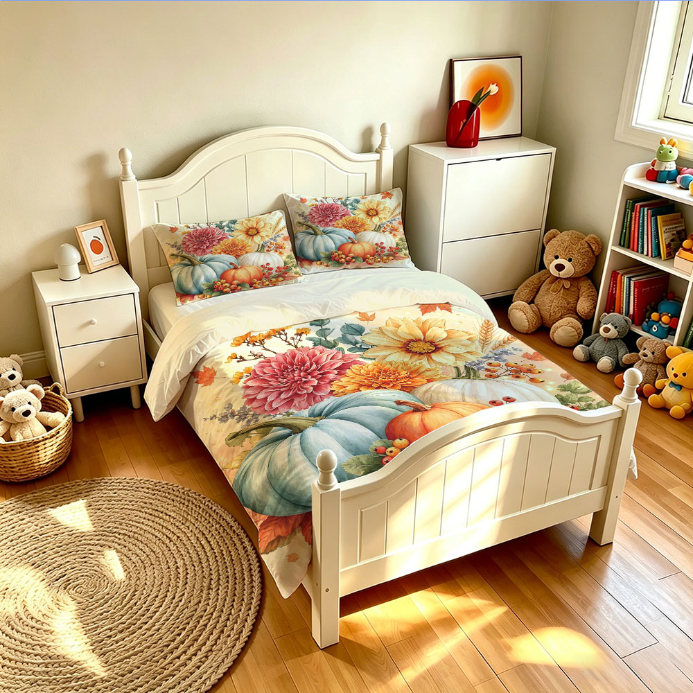 ชุดผ้าปูที่นอนลายดอกทานตะวันสี - Aesthetic Floral Duvet Cover บทวิจารณ์และราคา