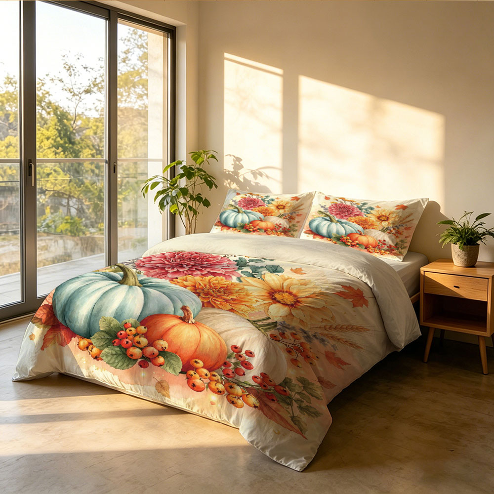 ชุดผ้าปูที่นอนลายดอกทานตะวันสี - Aesthetic Floral Duvet Cover บทวิจารณ์และราคา