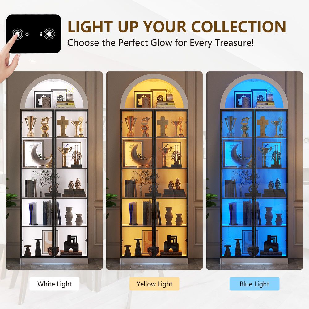 ตู้โชว์พร้อมบานประตูและชั้นวาง - Storage & Organization บทวิจารณ์และราคา