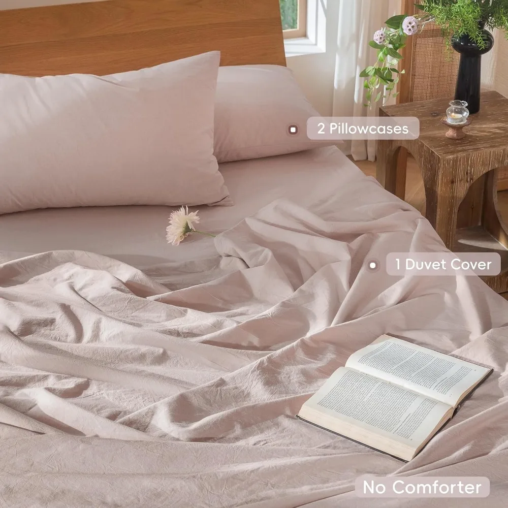 ชุดปลอกผ้านวม 100% ผ้าฝ้ายซักแ - Duvet Cover Sets With Zipper บทวิจารณ์และราคา
