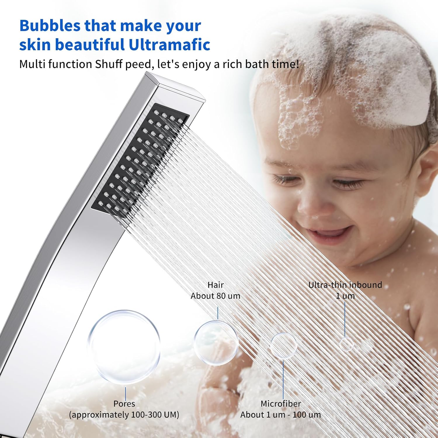 หัวฝักบัวอาบน้ำคุณภาพสูง ปรับแ - High Pressure Shower Head Handheld บทวิจารณ์และราคา