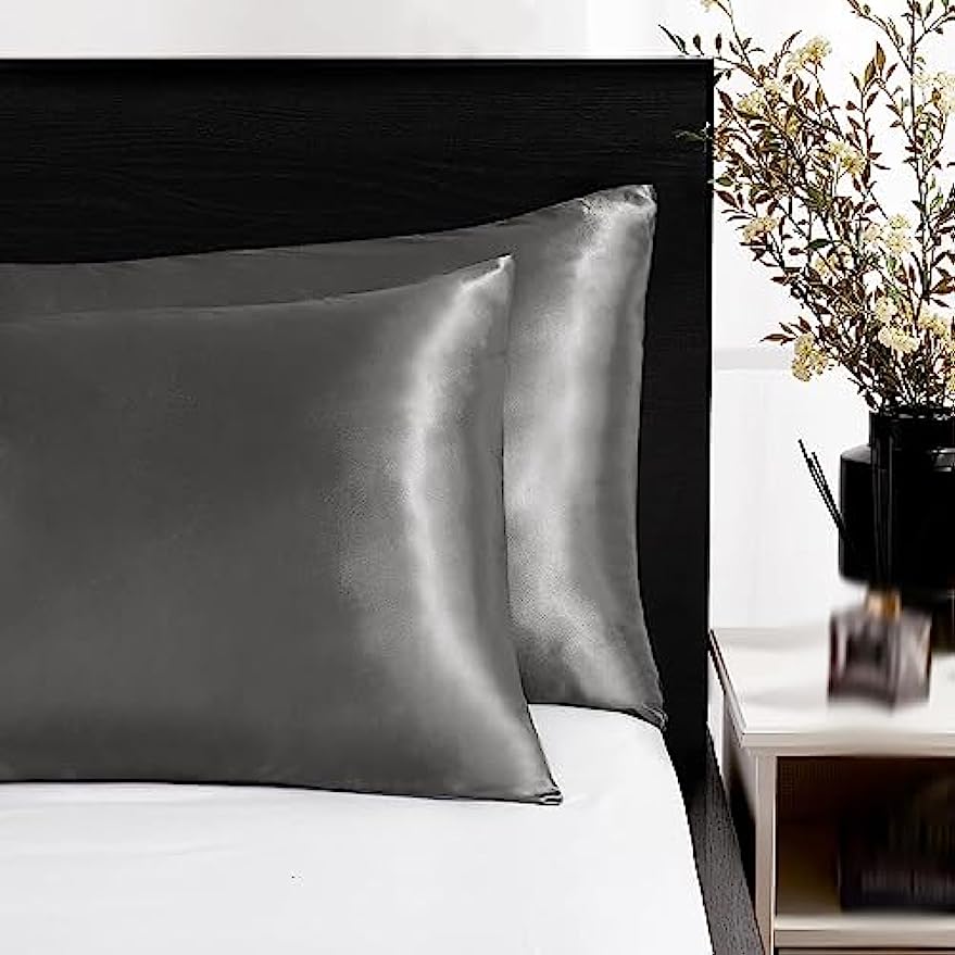ปลอกหมอนผ้าซาตินไหม 2 ชิ้น สำห - Satin Silk Pillowcase Hair Skin บทวิจารณ์และราคา