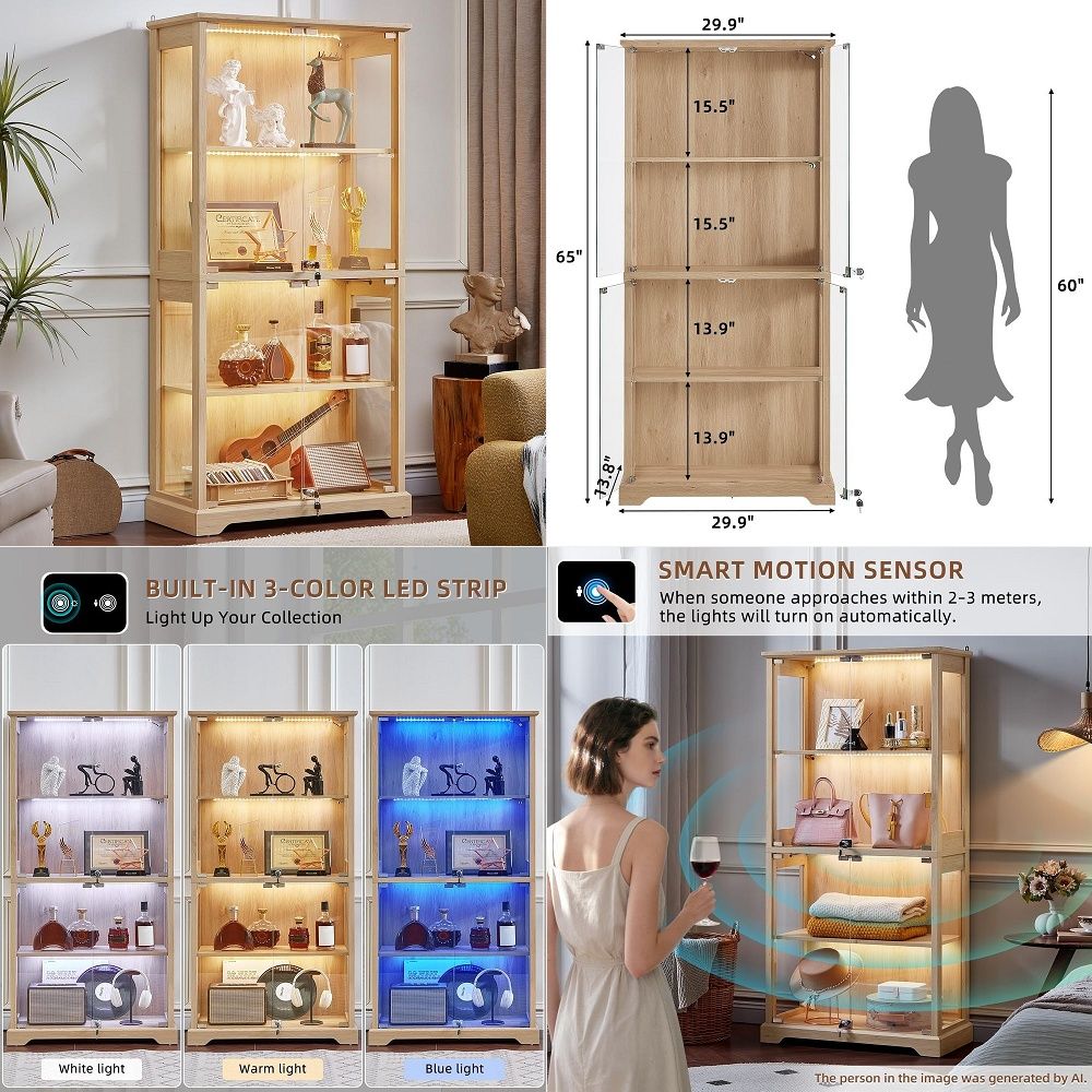 ตู้โชว์กระจกสไตล์บ้านไร่พร้อมป - Lighting บทวิจารณ์และราคา