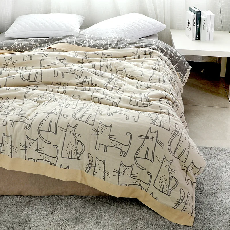 Wasart ผ้านวมผ้าฝ้ายแท้สองชั้น - Muslin Cotton Bedspread บทวิจารณ์และราคา
