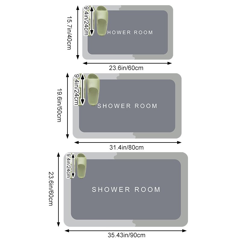 แผ่นรองอาบน้ำไดอะตอมไมต์ กันลื - Quick Dry Diatomite Bath Mat บทวิจารณ์และราคา