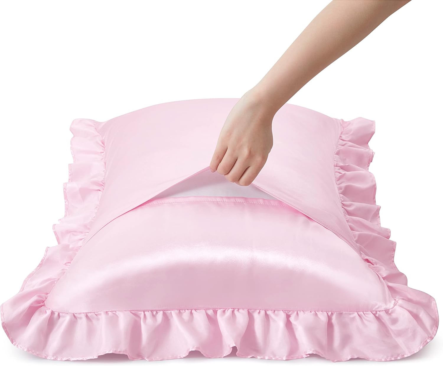 ปลอกหมอนผ้าซาติน 2 ชิ้น สำหรับ - Satin Silk Pillowcase Hair Skin บทวิจารณ์และราคา