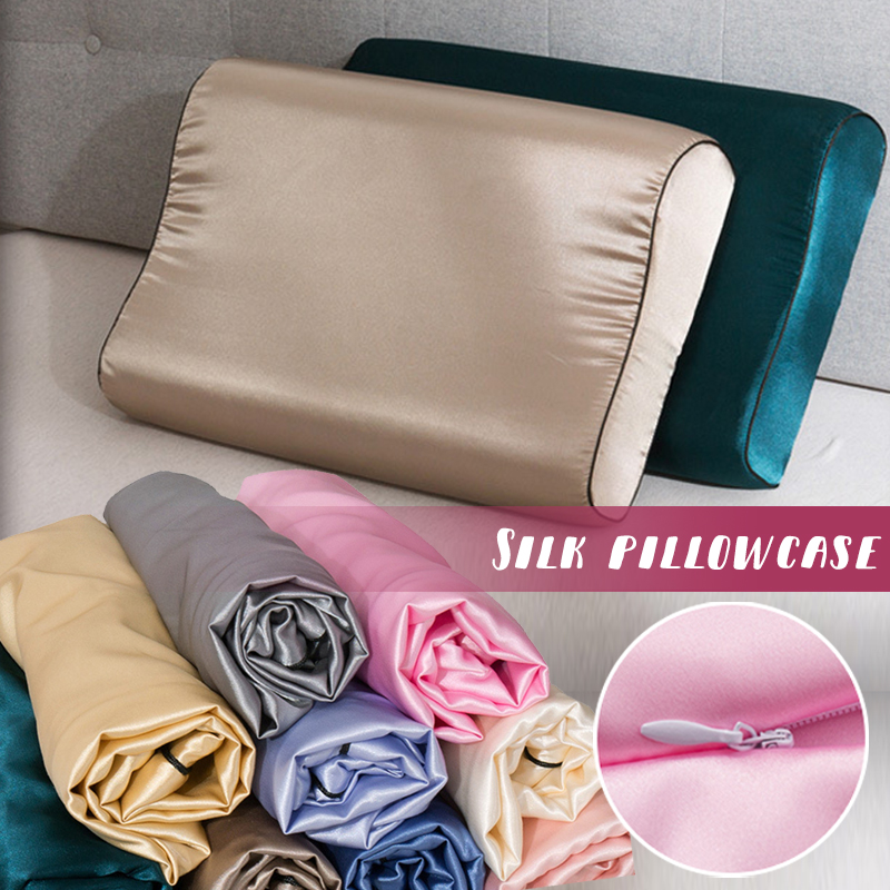ปลอกหมอนผ้าซาตินเลียนแบบผ้าไหม - Satin Silk Pillowcase Hair Skin บทวิจารณ์และราคา