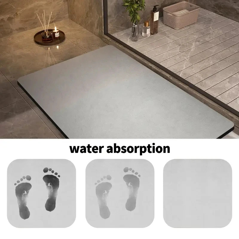 VIKAMA แผ่นรองอาบน้ำไดอะตอมไมต - Quick Dry Diatomite Bath Mat บทวิจารณ์และราคา