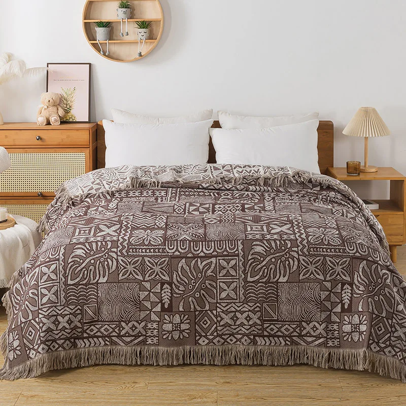 ผ้าคลุมเตียงผ้าฝ้าย 4 ชั้น ผ้า - Muslin Cotton Bedspread บทวิจารณ์และราคา