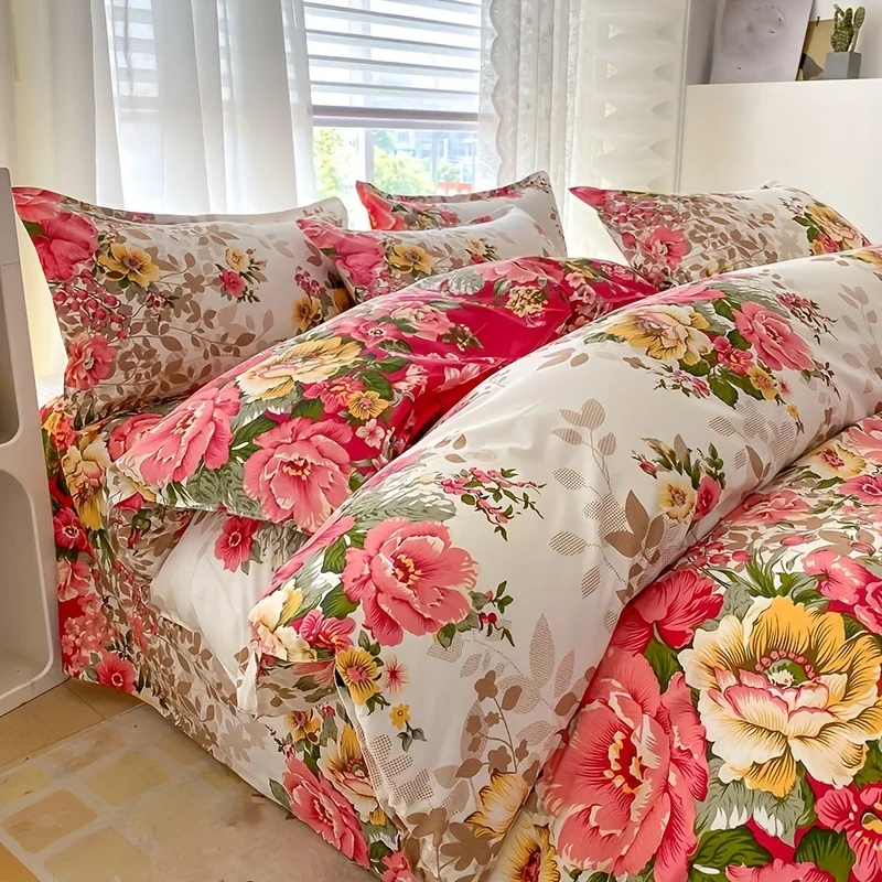 ชุดปลอกผ้านวมลายดอกไม้พร้อมซิป - Duvet Cover Sets With Zipper บทวิจารณ์และราคา