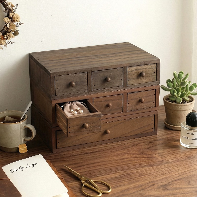 กล่องเก็บของบนโต๊ะทำงานไม้ ชั้ - Storage & Organization บทวิจารณ์และราคา