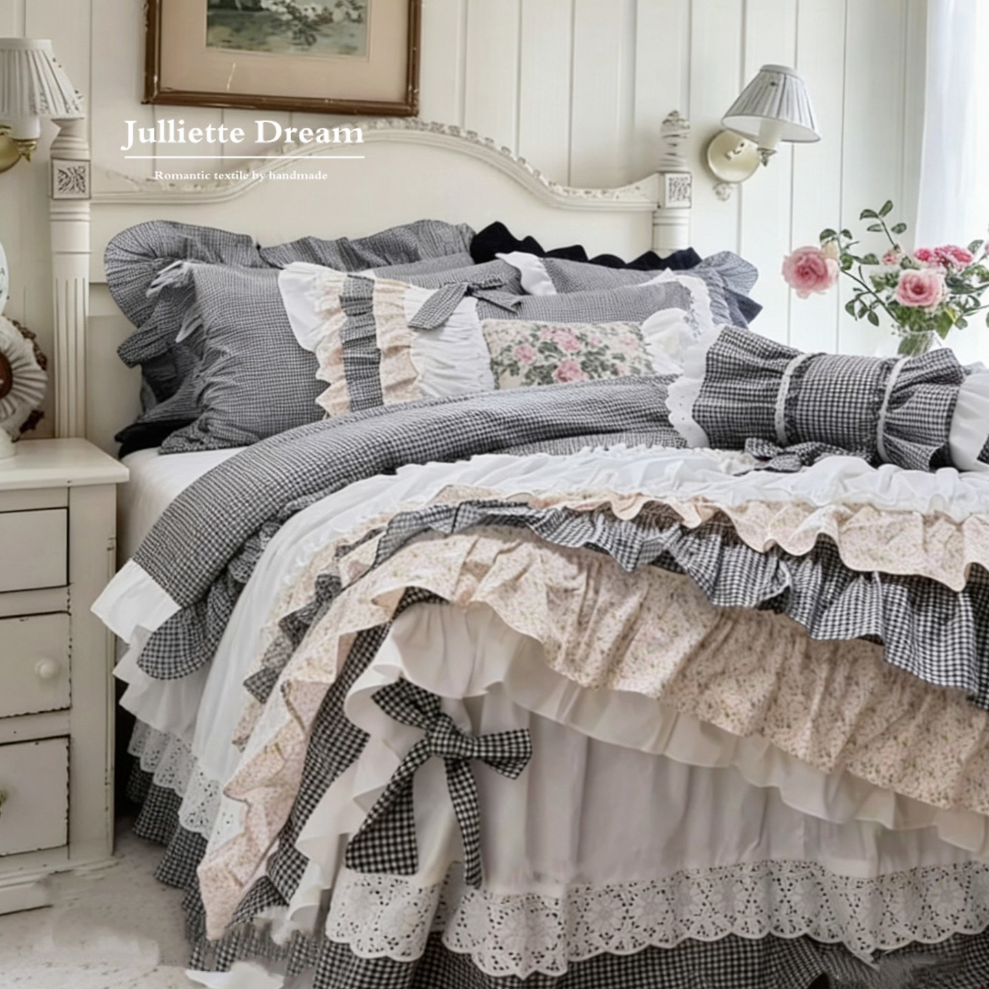 ชุดเครื่องนอนสไตล์คันทรีคอทเทจ - Aesthetic Floral Duvet Cover บทวิจารณ์และราคา