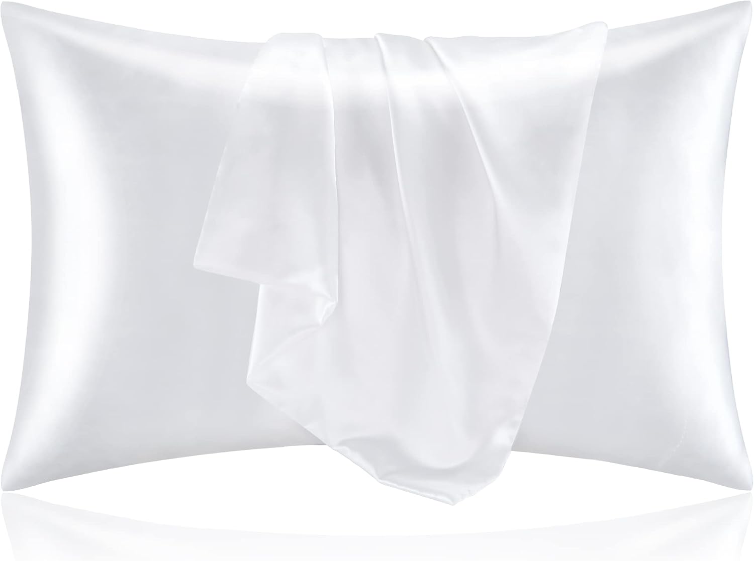 ชุดปลอกหมอนผ้าซาติน 2 ชิ้น คล้ - Satin Silk Pillowcase Hair Skin บทวิจารณ์และราคา