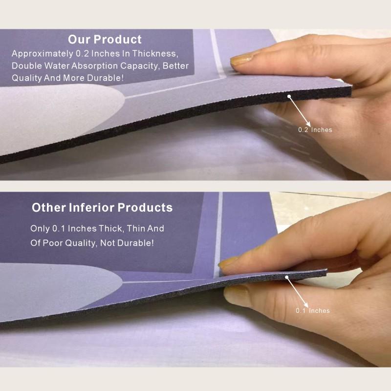 ชุดพรมห้องน้ำ 3 ชิ้น หนานุ่ม ด - Quick Dry Diatomite Bath Mat บทวิจารณ์และราคา