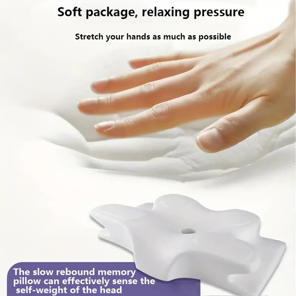 หน่วยความจําโฟมหมอนรูปผีเสื้อผ - Anti Snore Contour Pillow บทวิจารณ์และราคา