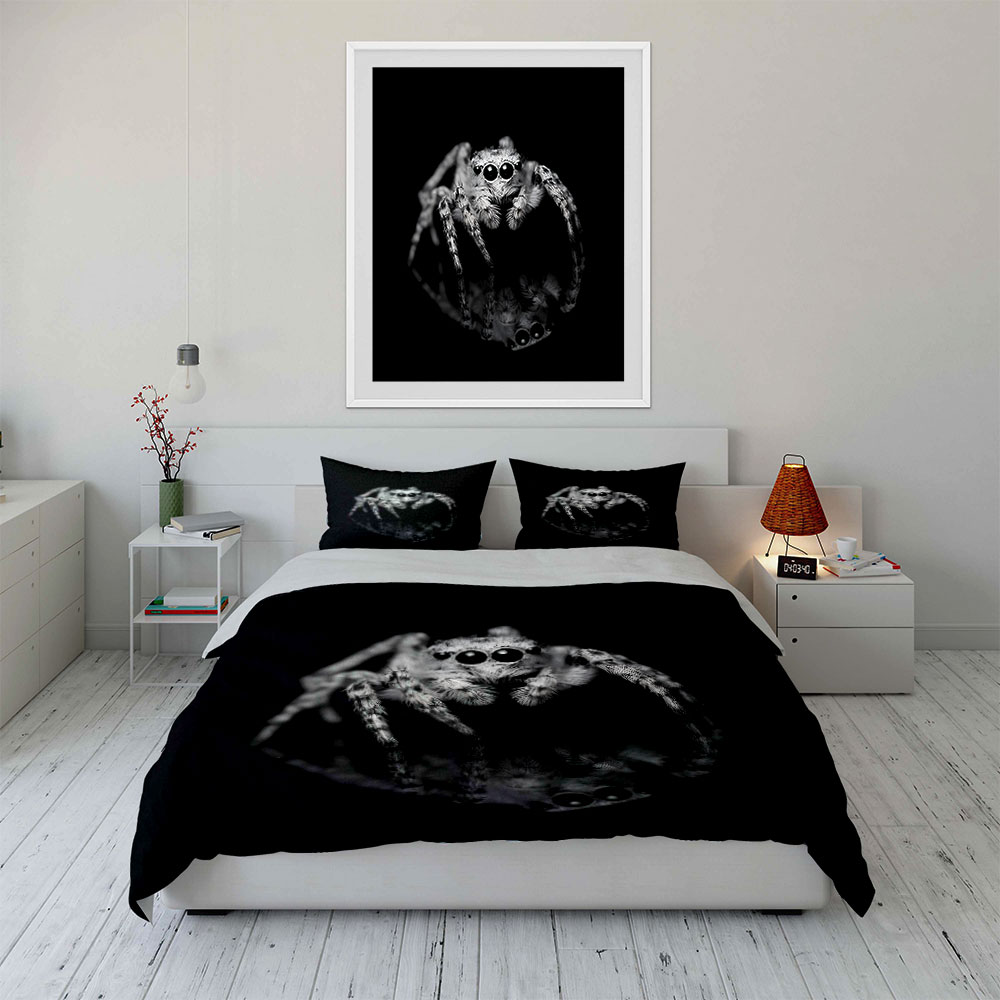 ชุดปลอกผ้านวมลายแมงมุมกระโดด ส - Duvet Cover Sets With Zipper บทวิจารณ์และราคา